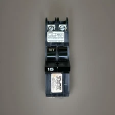 Challenger FPE 2 pole 15 amp circuit breaker Stab-lok Plug in Thin NC0215
