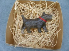 New 3D Dresden Paper Christmas Tree Ornament Decoration Black Scottie Dog Ruff!