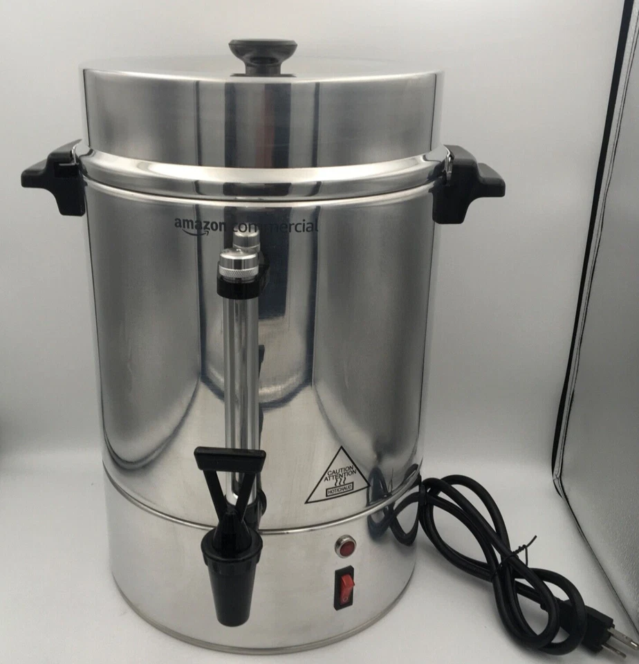 Amazon AC-18108-P Commercial 60-Cup  Aluminum Coffee Urn with Spout. Tested - Image 2 of 4