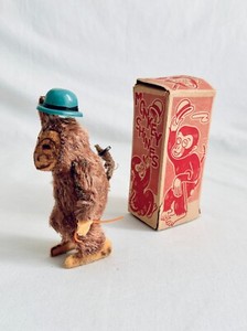 Jouet ancien SINGE à cymbales mécanique Vintage 1950 se