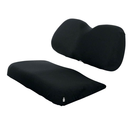 Golf Car Terry Cloth Seat Cover Black Machine Washable Comfortable Soft Fabric