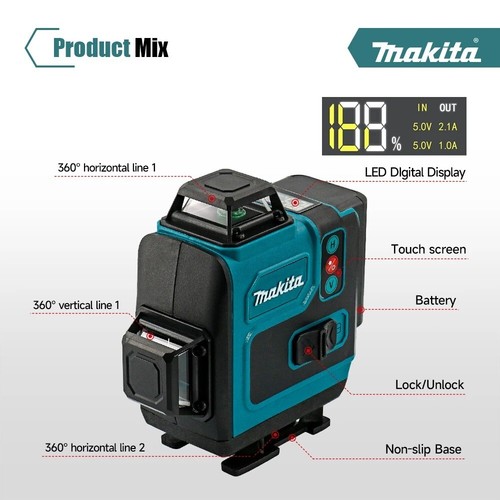 For Makita 16-line green laser lithium level 4D + CHARGER AU - Picture 6 of 8