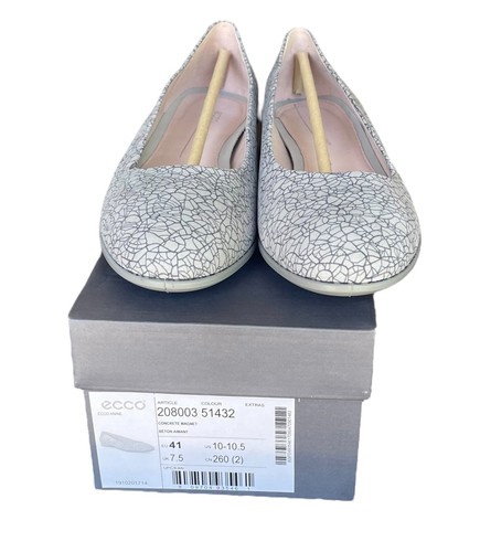 Scarpe piatte da donna Ecco Anine balletto taglia 10-10,5 US 41 EU grigio argento - Foto 7 di 9