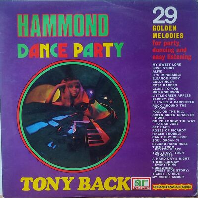 Hammond Dance Party, Tony Back 12  Vinyl LP Record