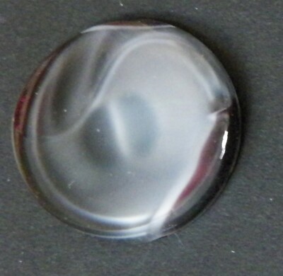 Bb Monad Black Glass MOON GLOW BUTTON medium!