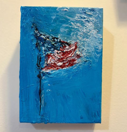 Flag, Oil Painting, Gallery Art, by Van Ness - Picture 7 of 24