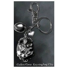 Highly Collectable Excellent Quality Twilight Keyring / Bag Clip Cullen Crest 