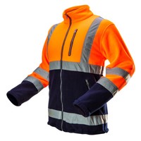 Warnfleece Sweatshirt, Orange, Gr. XXL