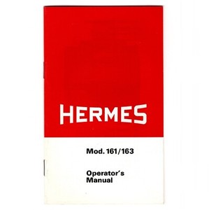Original Hermes Model No.161 Calculator Instruction Manual Vtg Adding Machine