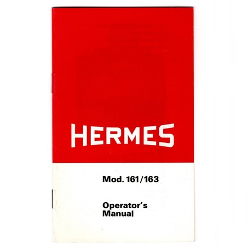 Original Hermes Model No.161 Calculator Instruction Manual Vtg Adding Machine