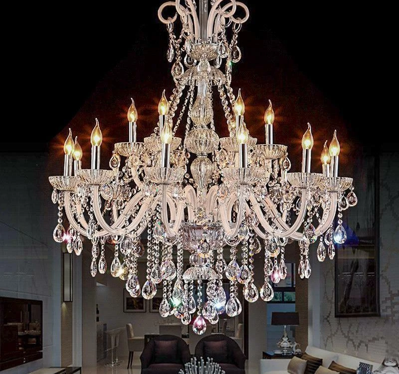 Modern Crystal Chandeliers For Living Bedrooms Luxury Party Wedding Lighting