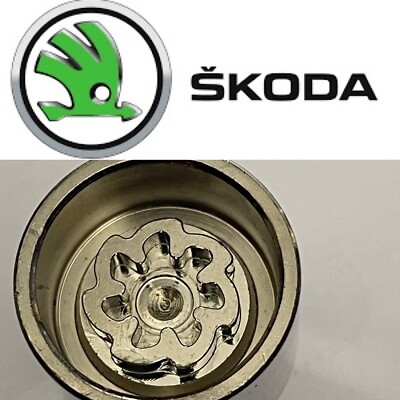 SKODA RADMUTTER SCHRAUBENSCHLÜSSEL HAUPTSCHLÜSSEL ENTFERNER - BUCHSTABE Q 774 Code