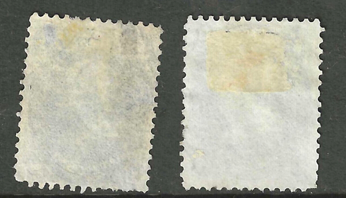 Sc #63 Shades x 2 Franklin 1 Cent 1861-1862 Civil War US 98E33 - Picture 2 of 2