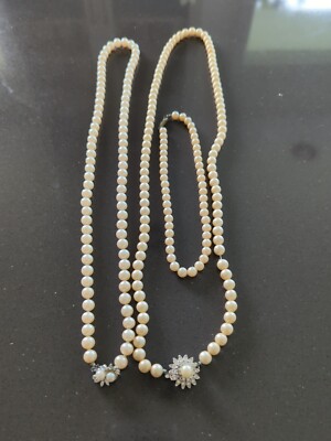 ネックレス・ペンダント VINTAGE HOLLYWOOD Wool Clip Pearl Necklace BMR675 VINTAGE HOLLYWOOD Wool Clip Pearl Necklace BMR675 (VINTAGE