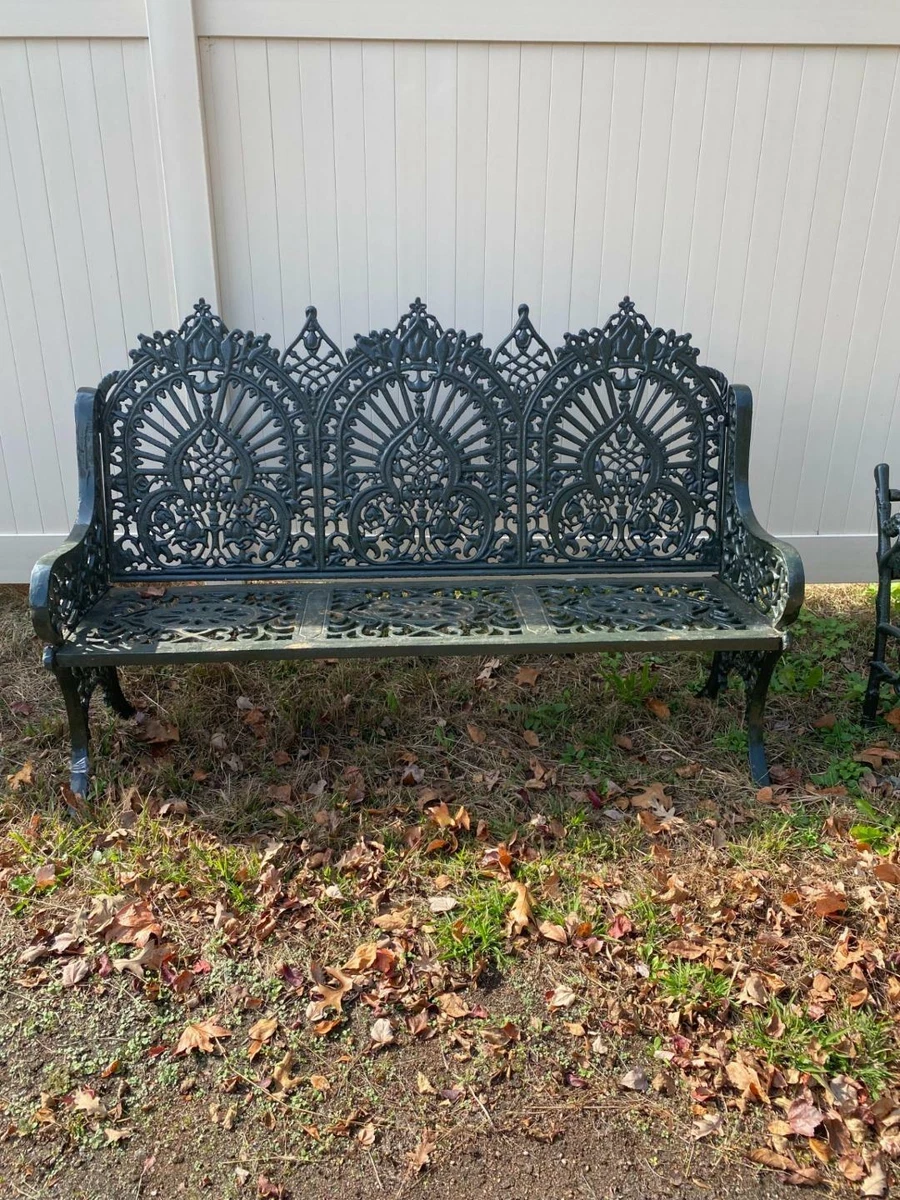 Cast iron garden bench price new arrivals