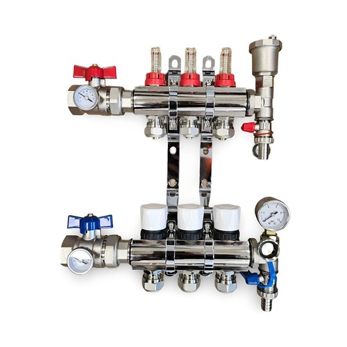 UNDERFLOOR HEATING MANIFOLDS -2-10 PORTS + EUROCONE + UPM3 PUMP PACK - Picture 159 of 248