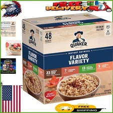 Instant Oatmeal Variety Pack - 48 Individual Packets for Healthy Breakfasts