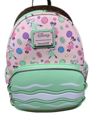 Disney Parks Epcot France Minnie Mouse Macarons Loungefly Backpack