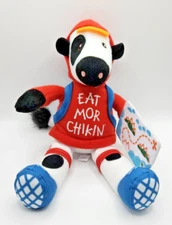 Chik-Fil-A Cow 9" Plush Summer Traveller Hiker Red Hoodie "Eat Mor Chikin" 2023