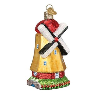 Old-World-Christmas-WINDMILL-20109-X-Glass-Ornament-w-OWC-Box