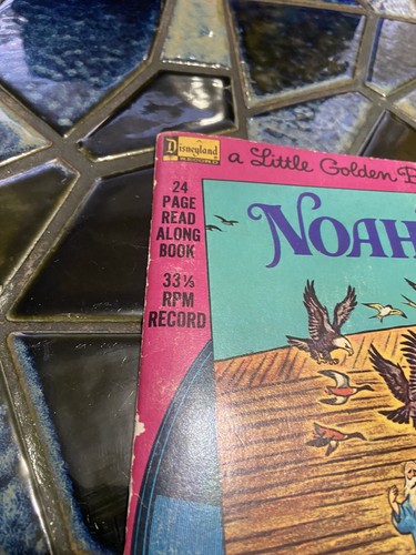Disneyland A Little Golden Book & Record NOAH’S ARK Read Along Book+Record 1976 - Picture 3 of 9