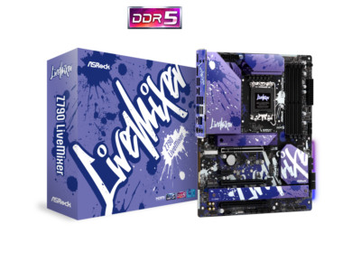 ASRock Z790 LiveMixer Intel LGA1700 (14th,13th,12th Gen) ATX Mainboard, 4 slots