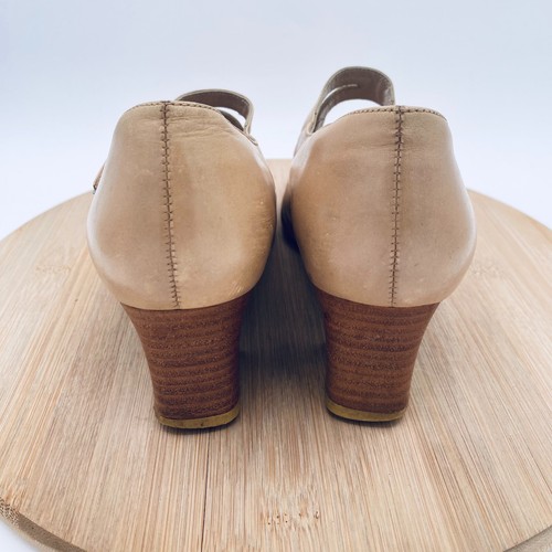 Beautifeel Heels Womens 7 38 Beige Leather Mary Jane Pumps - Picture 8 of 14