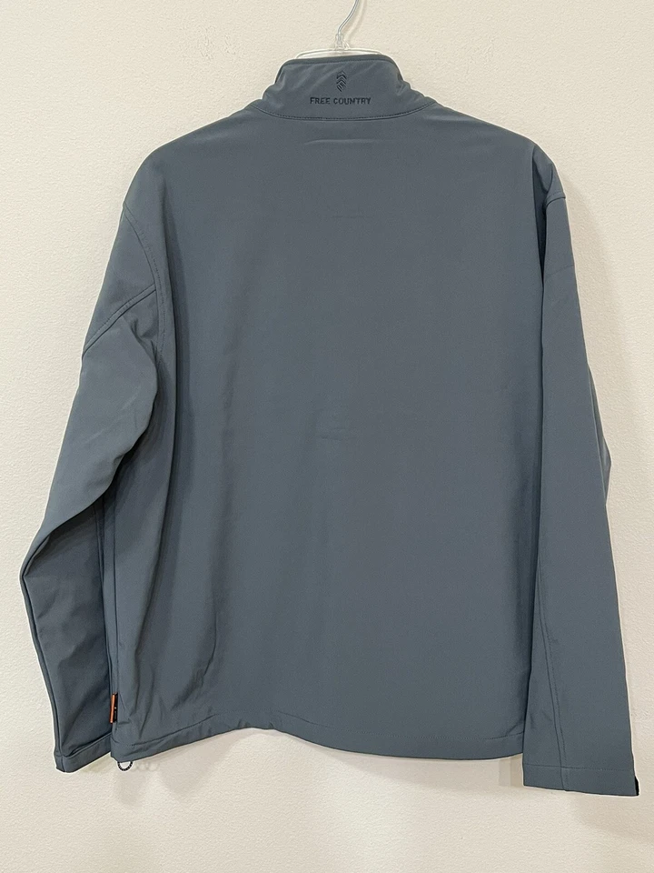 Free Country Men’s Pewter Full Zip Long Sleeve Wind Resistant Jacket s XXL - Image 4 of 4