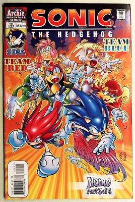 SONIC The HEDGEHOG Comic Book #132 March 2004 HOME 3 of 4 KNUCKLES