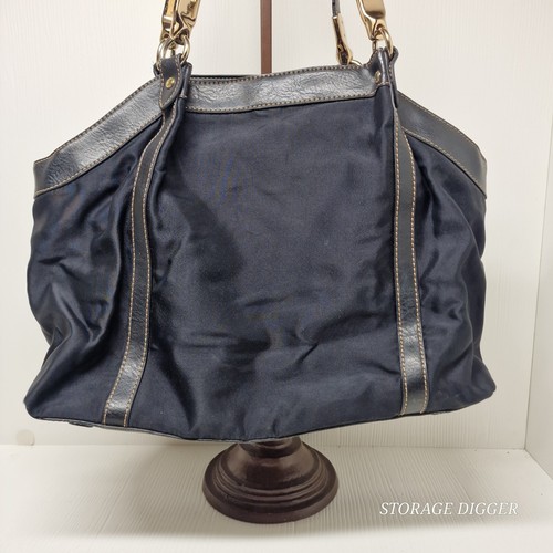 Liz Claiborne Women's Everyday Black Shoulder Bag, Brown Stitching, #LC-1441-P - Picture 6 of 13
