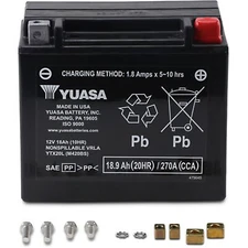 Yuasa AGM Maintenance-Free VRLA Battery for PWC YTX20L YUAM420BS
