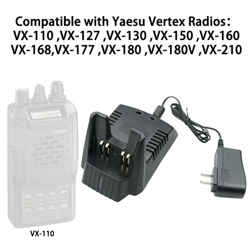 FNB-V67LI Ładowarka akumulatorów litowo-jonowych do YAESU VERTEX VX-160 VXA-210 VX-150 FT-60R - Zdjęcie 6 z 12