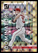 2020 Donruss Dominators Gold Max Scherzer 59/99 Washington Nationals #D-1