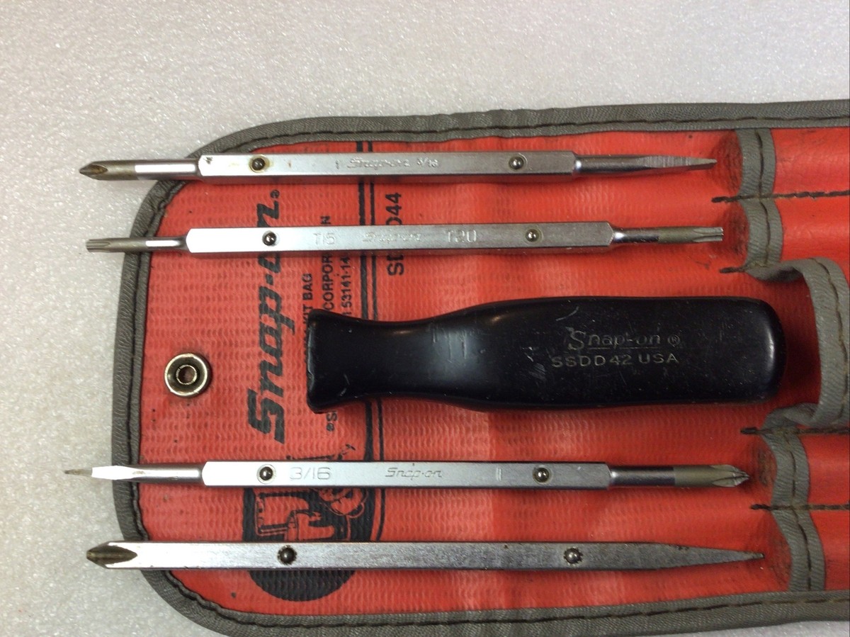 Snap On SSDD42 -Reversible Screwdriver-5 Pc. Set w/SDDD44 Storage