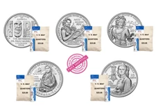 2024 P&D Mints American Women Series Quarters 10Coins Full Set from US Mint Roll