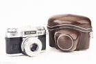 Zeiss Ikon Contaflex S Matic 35mm Slr Film Camera w Tessar 50mm Lens & Case V20