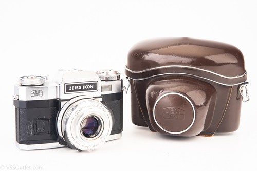 Zeiss Ikon Contaflex S Matic 35mm SLR Film Camera w Tessar 50mm Lens & Case V20