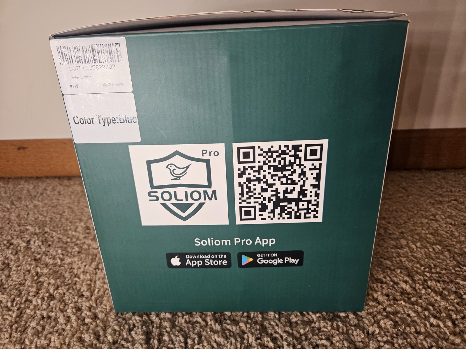 SOLIOM® BF08 BLUE Metal Bird Feeder Camera with Smart AI Identify Bird Solar