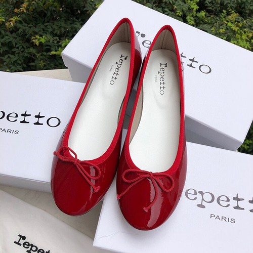 Repetto CENDRILLON Round Bow Ballet Women's Shoes with Flat Heels Patent Leather - Picture 3 of 34