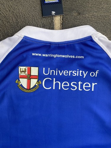 Warrington Wolves 2010 Home Rugby Jersey Size Large With Tags Super League - Picture 16 of 18