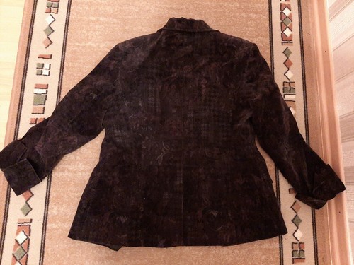 Blazer Damen BONITA gr.42 ,neu ,wunderschönes Muster dkl lila schwarz, sehr schö - Bild 7 von 10