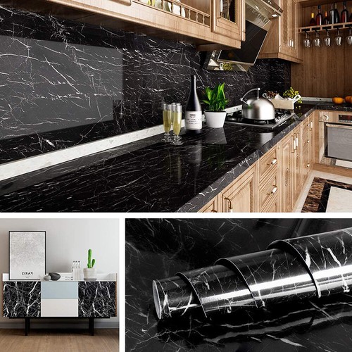 5/10 Glossy Marble Sticky Back Plastic Self Adhesive Vinyl Wallpaper Sticker AU - Picture 18 of 29