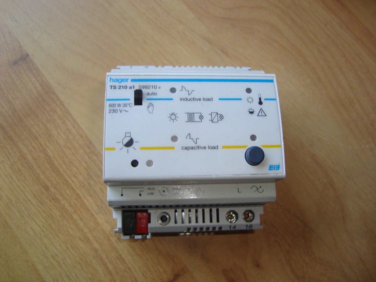 HAGER - TS210 a1 - Variateur 600w - 599210 - Tebis TS - KNX