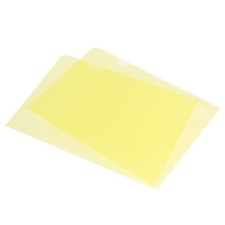 L Type Folders 12 Pack A5 8.8 x 6.3" Plastic File Project Pockets Clear Paper...