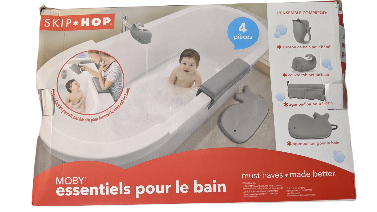 Skip Hop Moby Baby Bathtime Essentials Kit Grey For Sale Online Ebay
