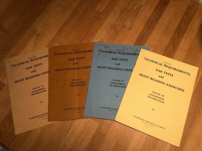Technical Requirements For Piano Books - Ear Training Sight Reading Exercises