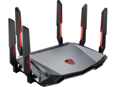 MSI RadiX AXE6600 WiFi 6E Tri-Band Gaming Router  support 2.5GHz/5GHz/6GHz, AI Q