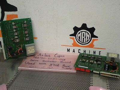 Atlas Copco 4240-0151-01A Servo Controller Board W/ 3712 Power Supply (Lot of 2)