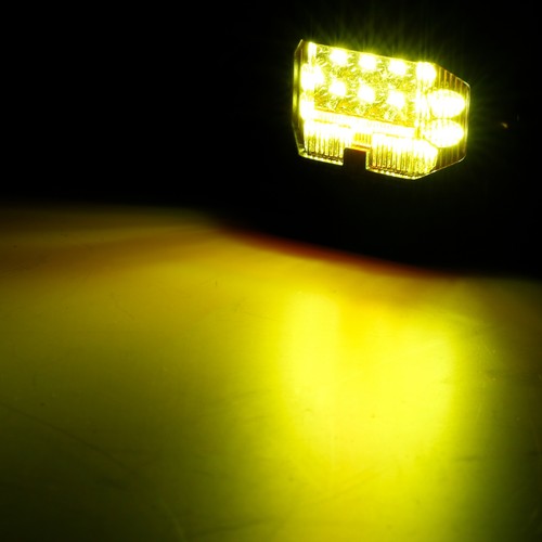 Pair 3" Yellow Amber LED Work Lights Driving DRL Fog Pods Offroad Pickup Truck - Picture 6 of 12