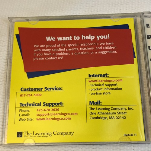 Lettore 1.12 Coniglio Matematica Viaggio Grado 1-3 PC CD Rom Learning Company 1998 TLC 95 - Foto 5 di 10